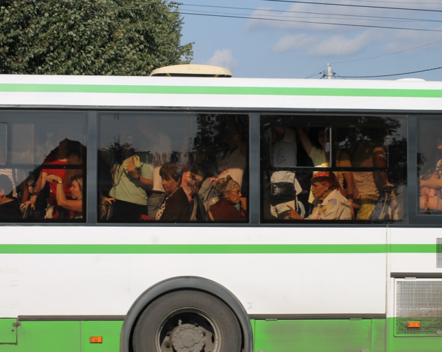 Пассажирский автобус перевернулся под Гвардейском